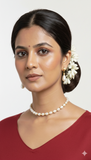 White Pearls With Earings